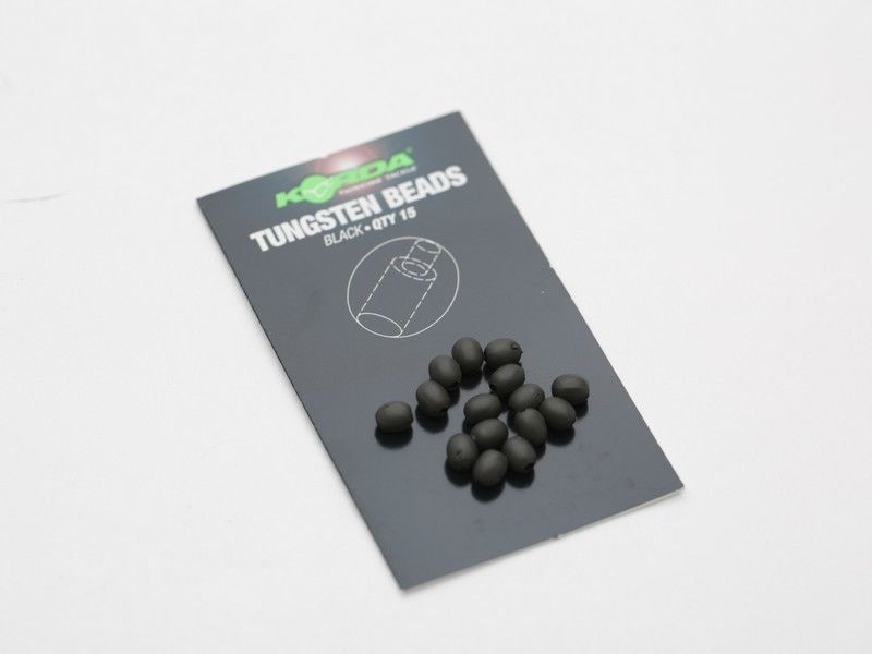 Korda Tungsten Oval Beads 15 per Pack KTB